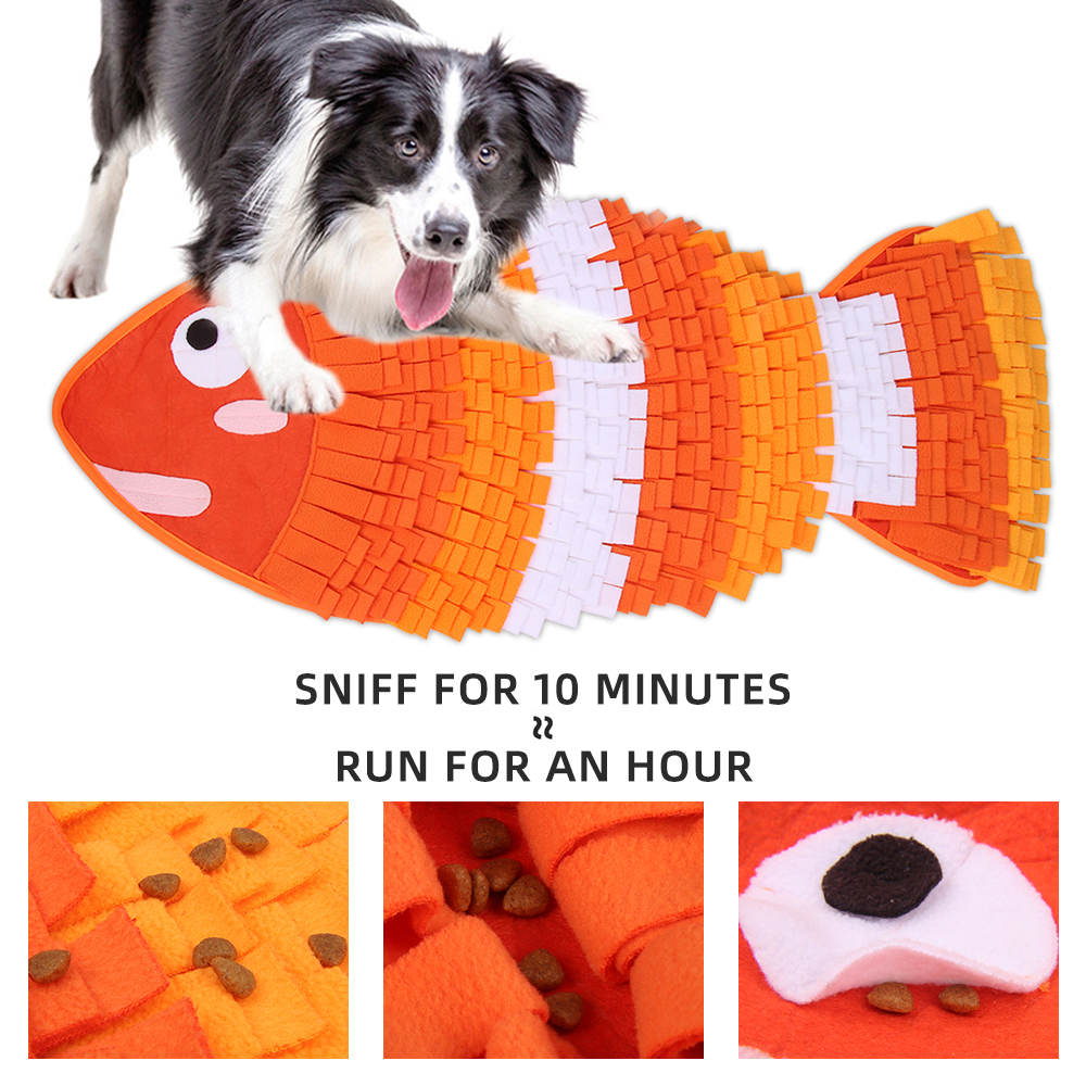 Fish-shaped Dog Sniff Mat