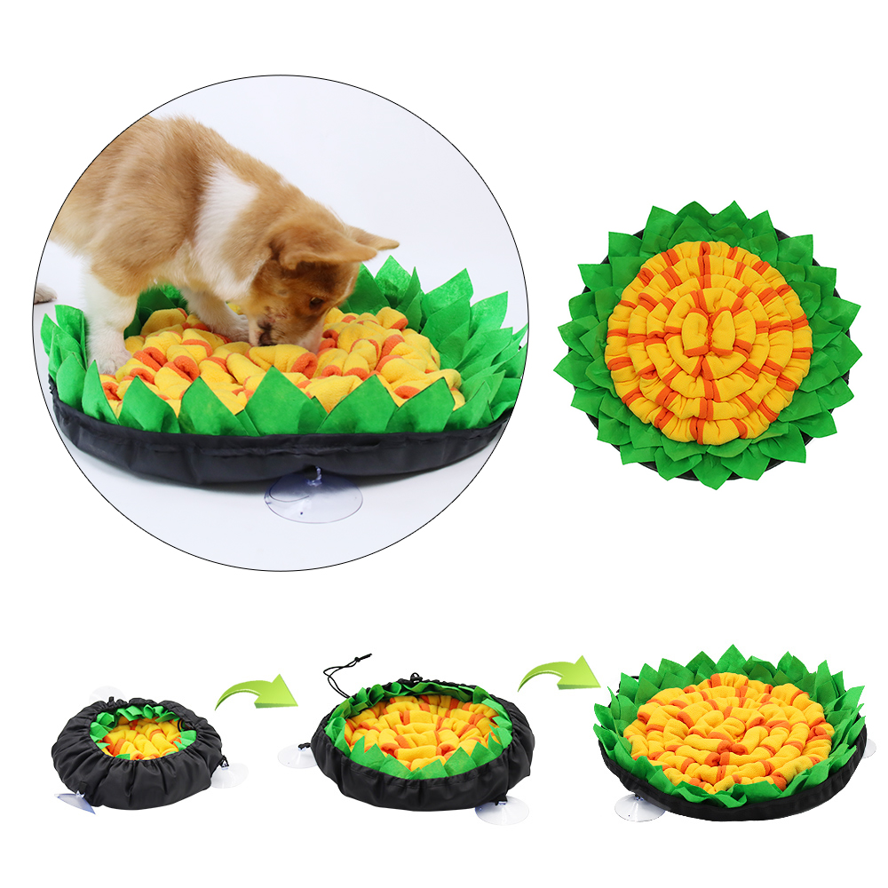 Foldable Colorful Sunflower Dog Sniff Mat