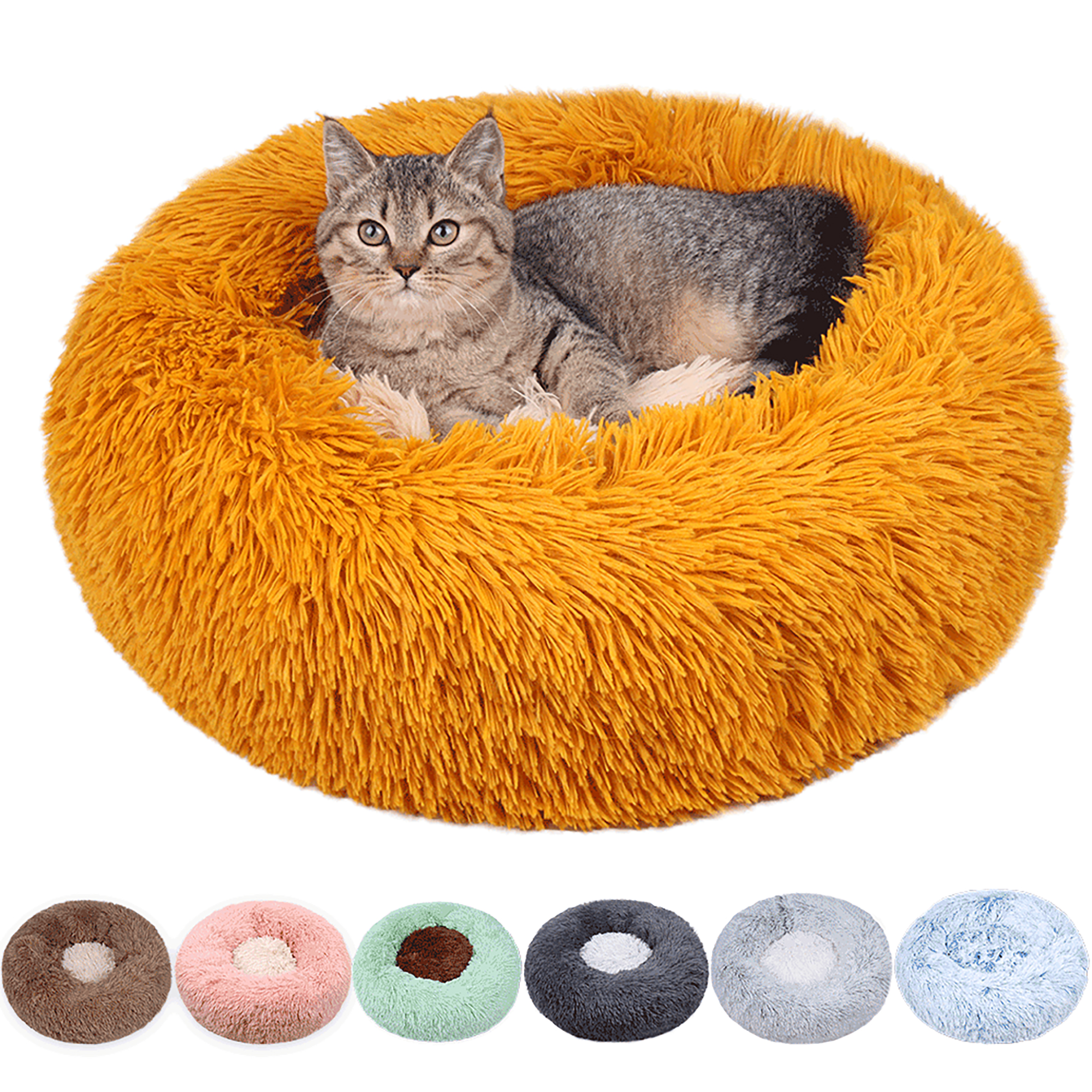 Round Long Hair Pet Bed Nest
