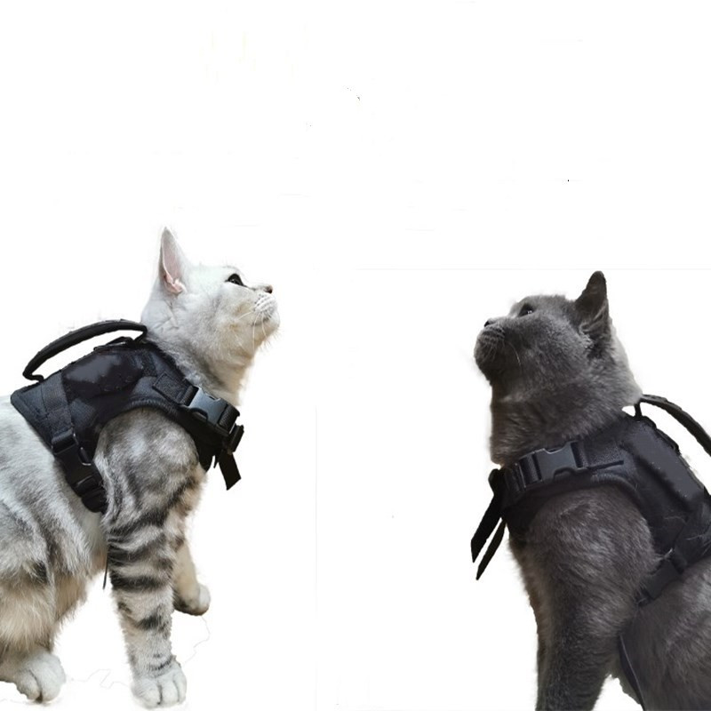 Tactical Adjustable Pet Dog Cat Harness 