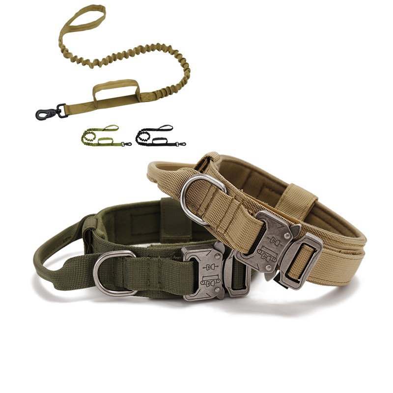 Alloy Buckle Tactical Dog Collar with Do
