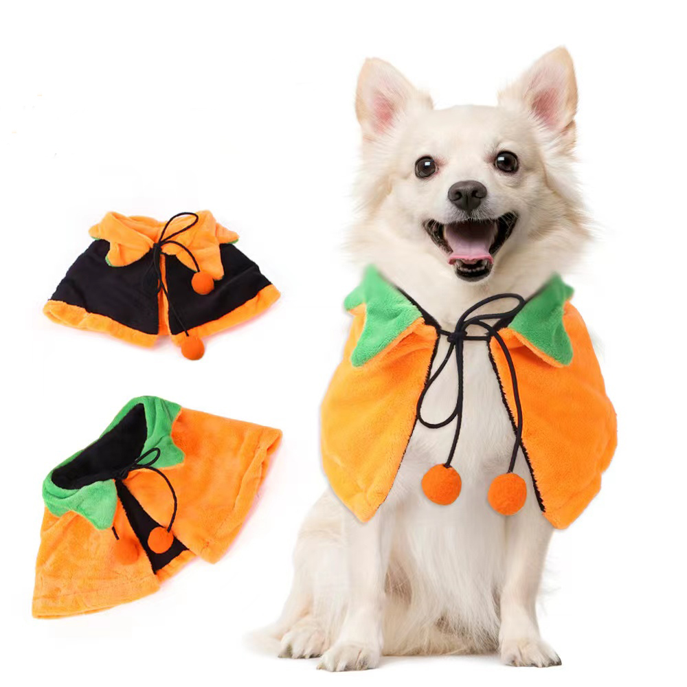 Reversible Halloween Pumpkin Dog Cloak