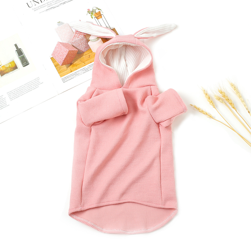 Breathable Knitwear Cute Rabbit Pet Hood
