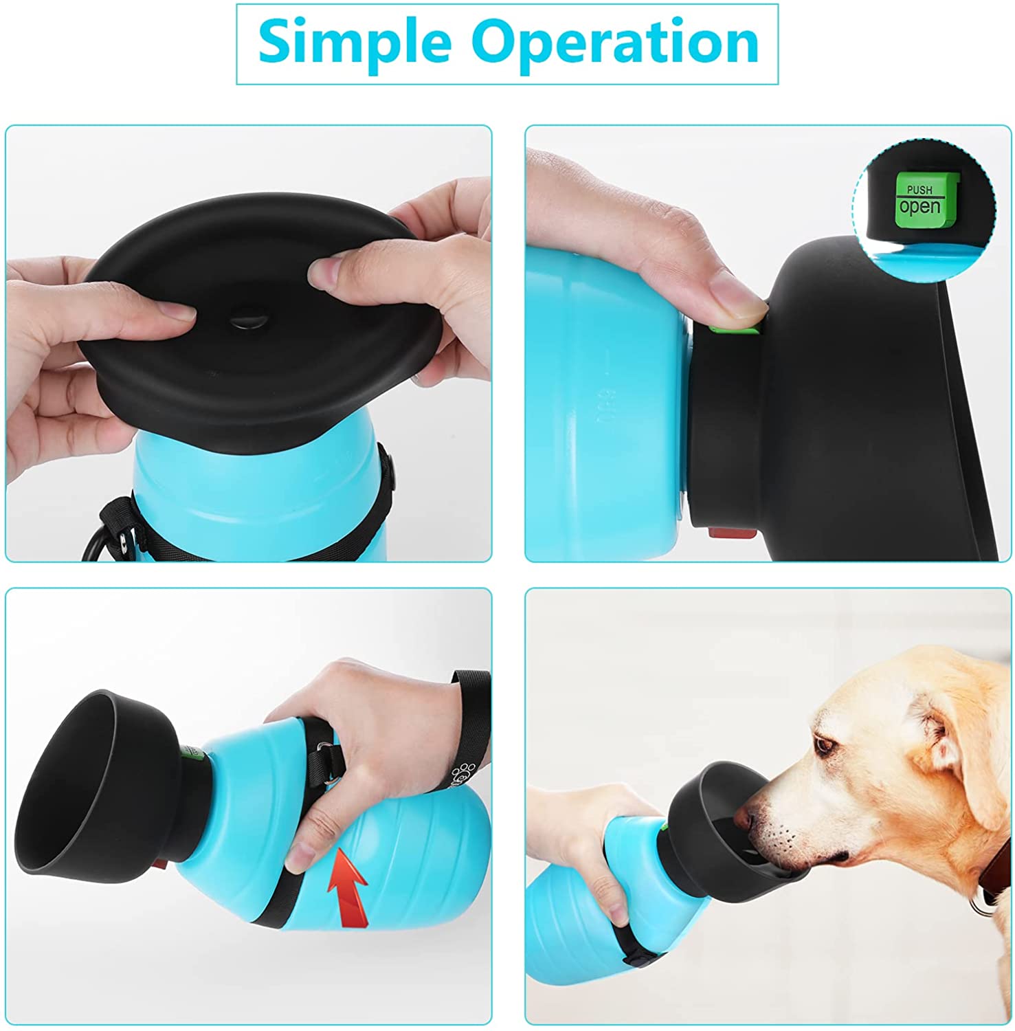 Portable Foldable Pet Dog Water Bottle