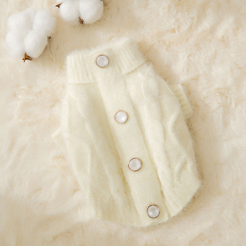 Soft Faux Mink Knitted Pet Sweater