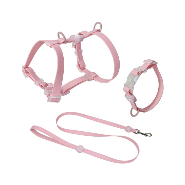 Waterproof PVC Dog Harness Collar Leash 