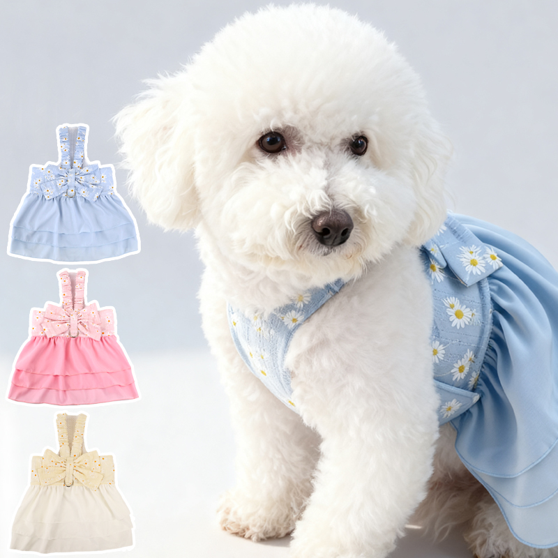 Daisy pull-on pinafore dress